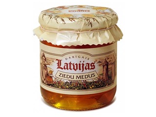 Medus dabīgais, Latvijas ziedu, Vinnis, 300g