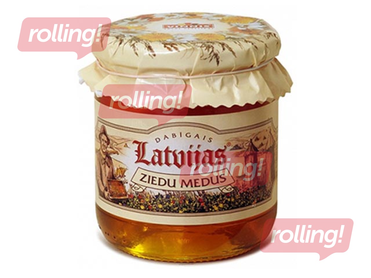 Medus dabīgais, Latvijas ziedu, Vinnis, 300g