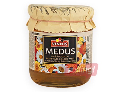 Medus dabīgais, dažādu ziedu, Vinnis, 500 g