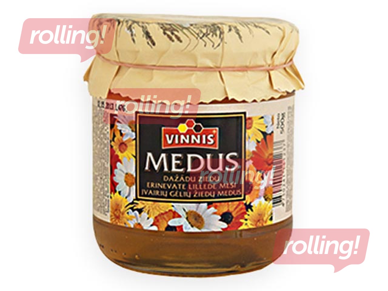 Medus dabīgais, dažādu ziedu, Vinnis, 500 g