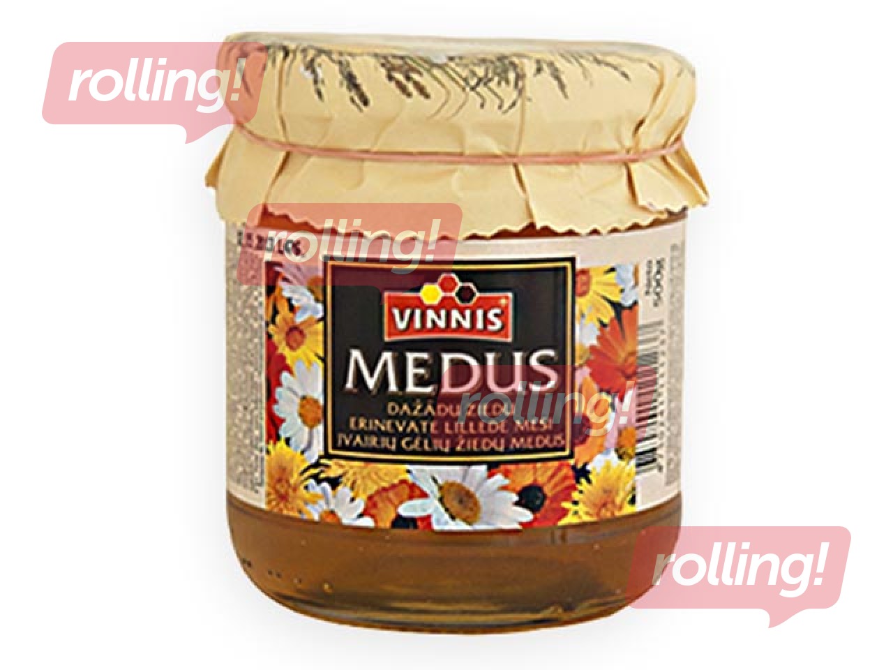 Medus dabīgais, dažādu ziedu, Vinnis, 300 g