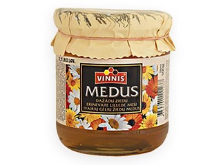 Natural multi-blossom honey, Vinnis, 300 g