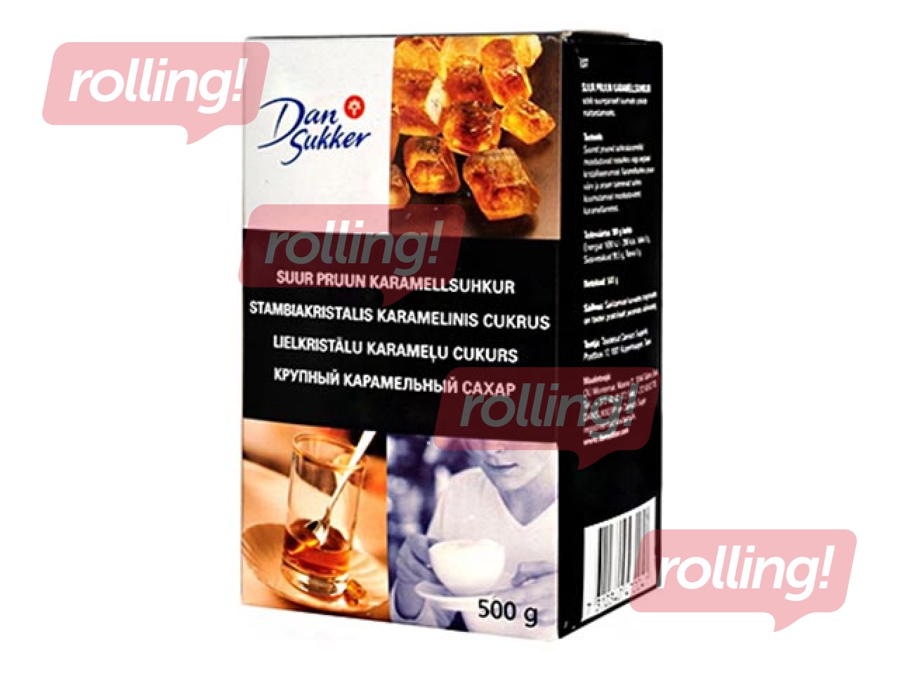 Cukurs lielkristālu karameļu Dansukker, 500g