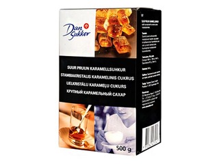 Suhkur Dansukker, pruun karamellsuhkur, 500g 
