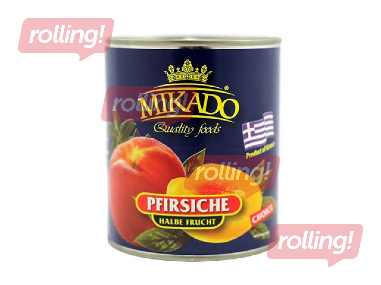 Persiku pusītes Mikado, 825g/485g