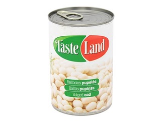 Pupiņas baltās Taste Land, 400g/240 g