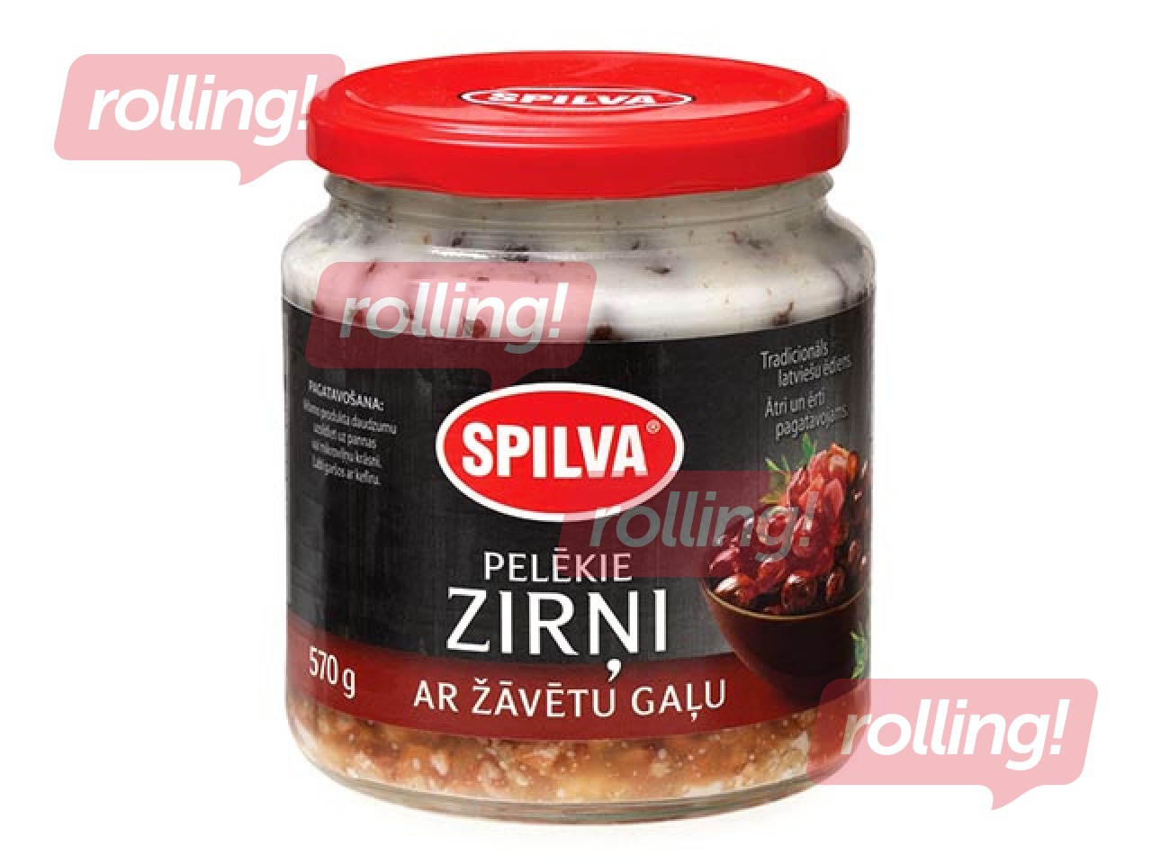 Pelēkie zirņi ar žāvētu gaļu 0.58 l