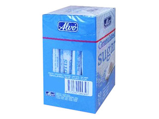 Белые сахарные палочки Alvo, 50 шт. по 5г