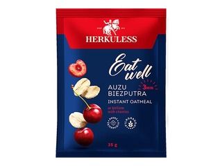 Oatmeal porridge Herkuless,  with cherry pieces, 35g
