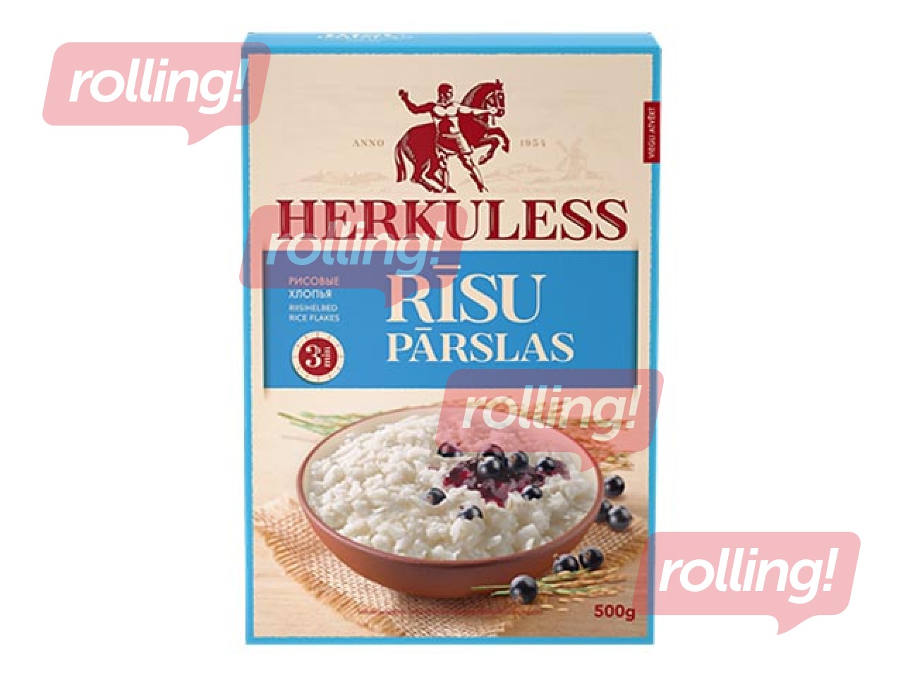 Rīsu pārslas Herkuless, 500g