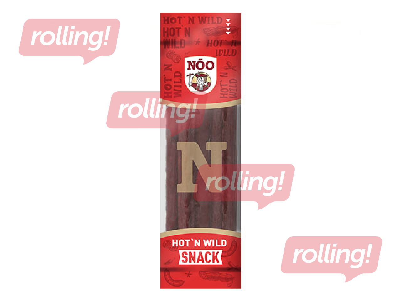 Noo Hot n wild snack sausages, 85g