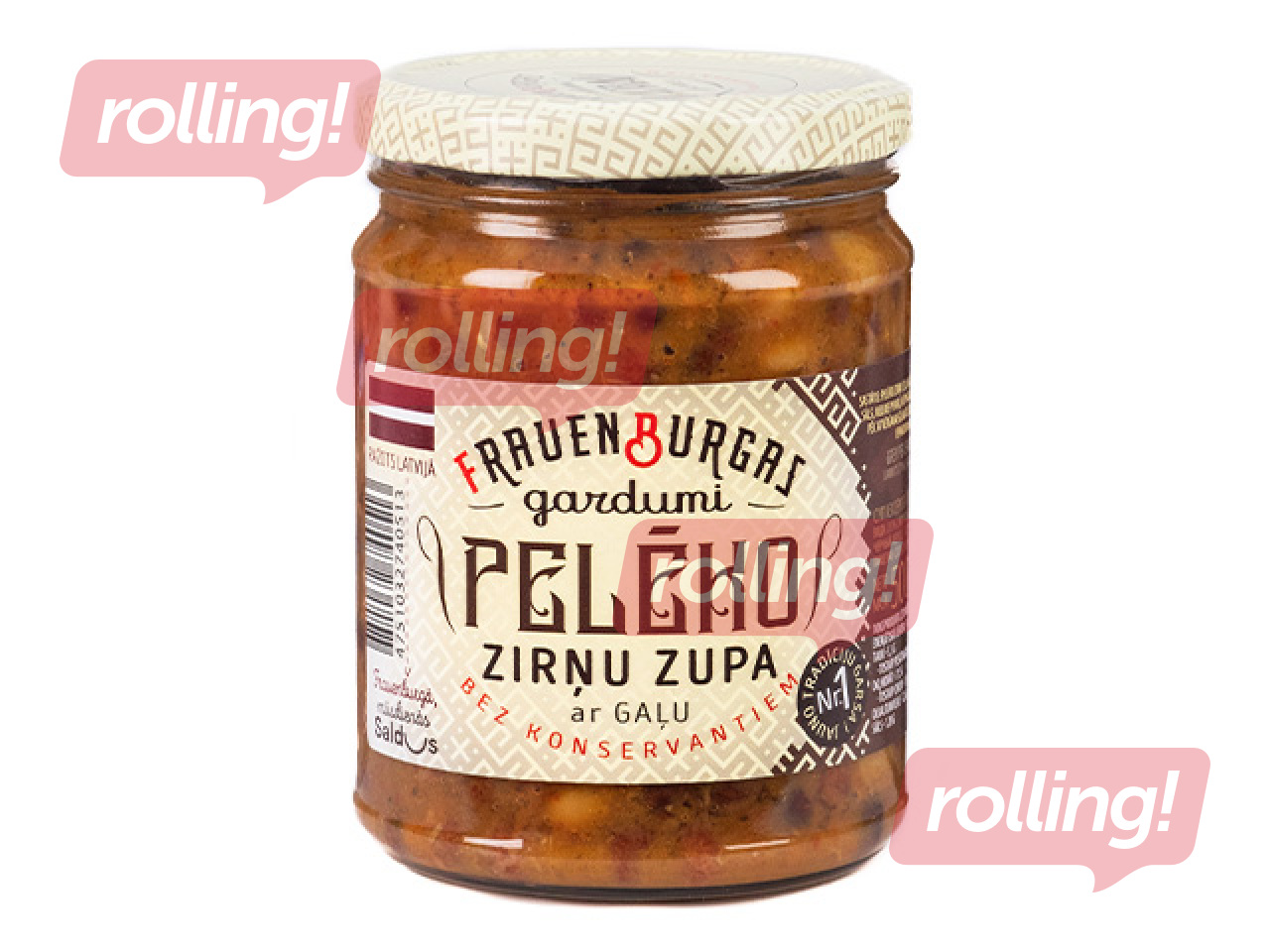 Pelēko zirņu zupa ar gaļu, Frauenburgas gardumi, 500g