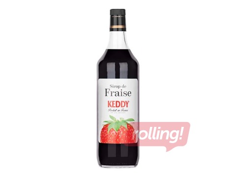 Sīrups Keddy, zemeņu, 1l (Taras depozīts iekļauts cenā)