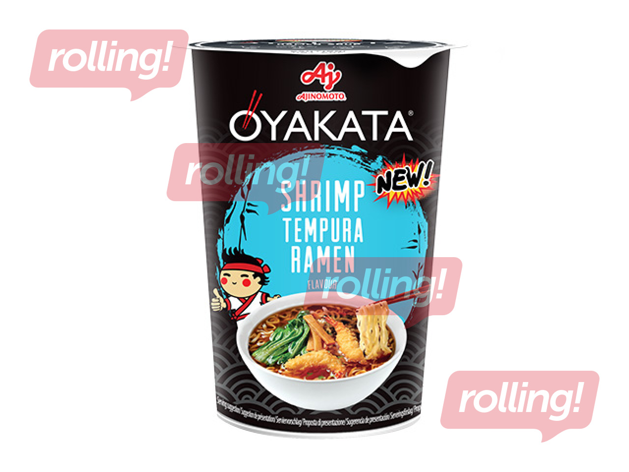 Soup, OYAKATA, instant, Ramen CUP, shrimp, 61g