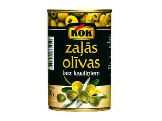 Olives, KOK, Green, Pitted, 300g