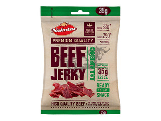Мясная закуска Beef Jerky, с халапеньо, 35 г