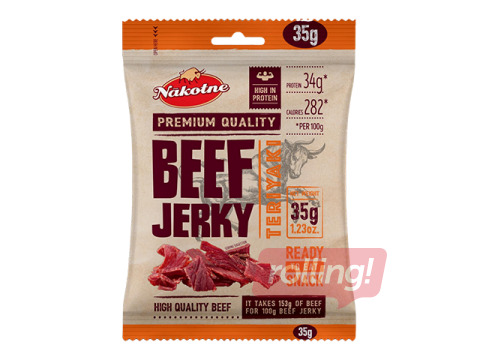 Dried Beef Snack Jerky, Teriyaki, 35g