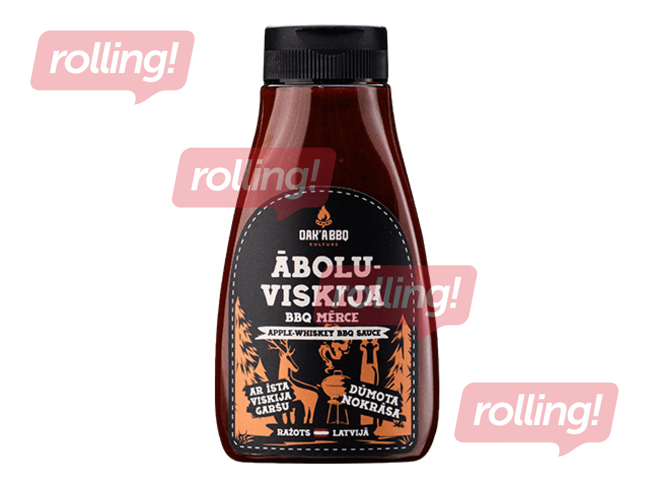 Mērce Oak'A BBQ, Ābolu-Viskija, 270g