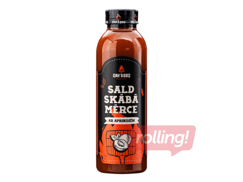 Mērce Oak'A BBQ, saldskābā ar aprikozēm, 600g
