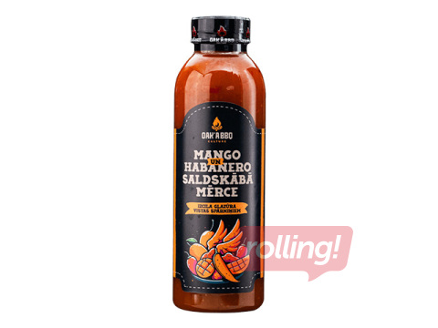 Mērce Oak'A BBQ, saldskābā mango un habanero, 600g