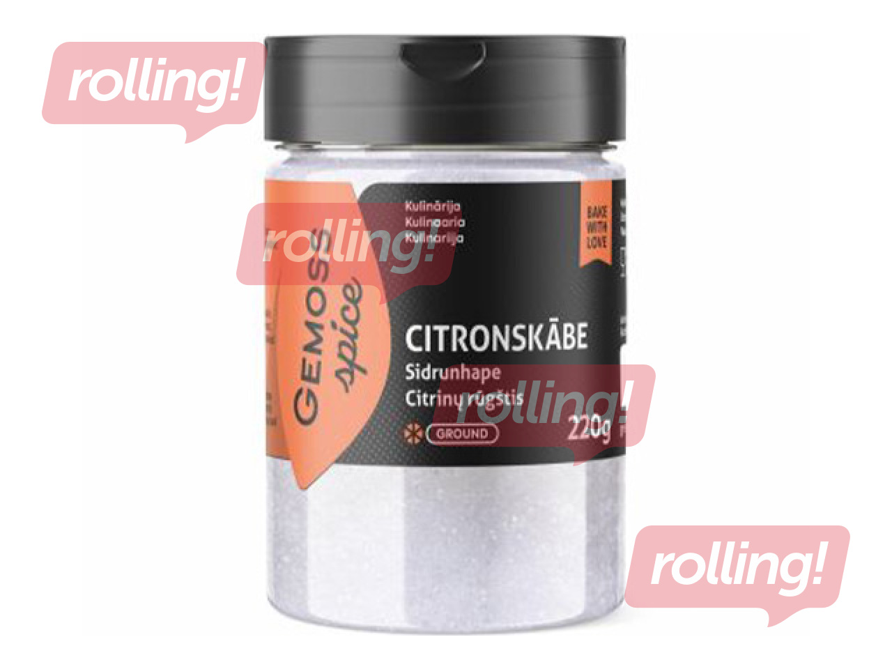 Citronskābe Gemoss spice, 220g