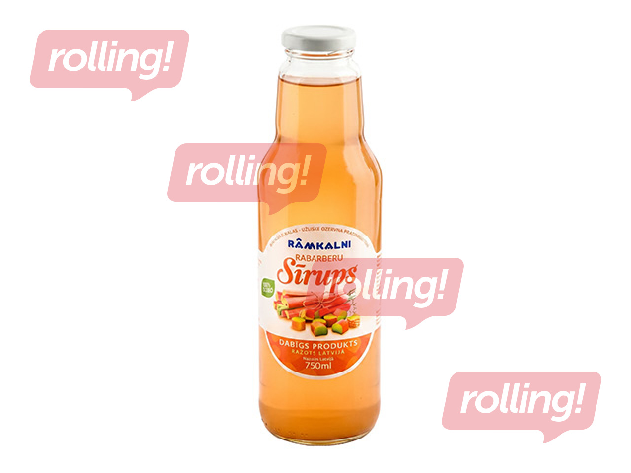 Sīrups Rāmkalni Rabarberu, dabīgs, 750ml (Taras depozīts iekļauts cenā)
