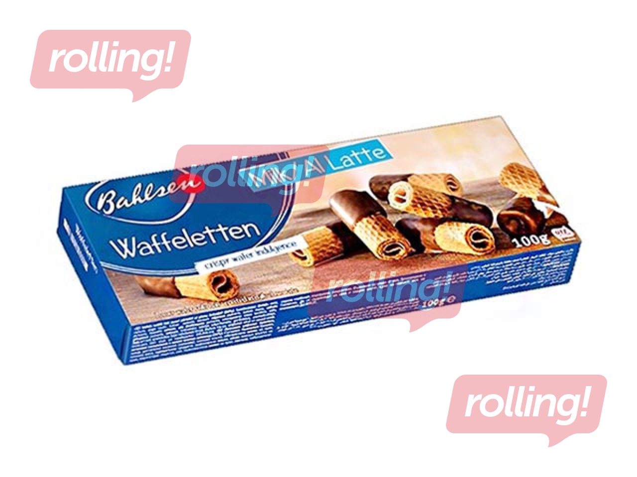 Bahlsen vahvlirullid, kaetud šokolaadiga 100 g 