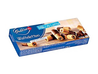 Вафельные рулетики в шоколаде Bahlsen, 100 г