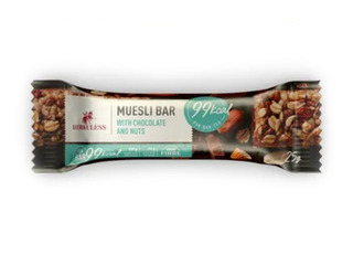 Batoniņš Herkuless Muesli Bar, riekstu ar šokolādi, 25g