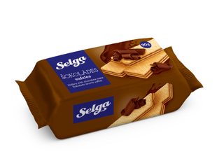 Selga šokolaadimaitselised vahvlid, 90g