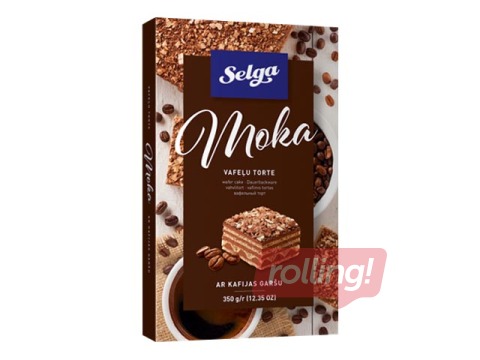 Vafeļu torte Selga Moka, 350g