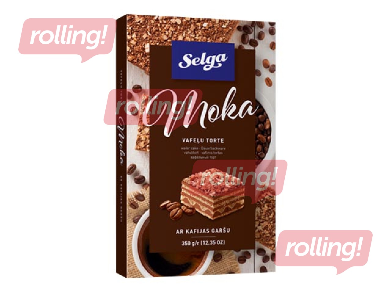 Vafeļu torte Selga Moka, 350g