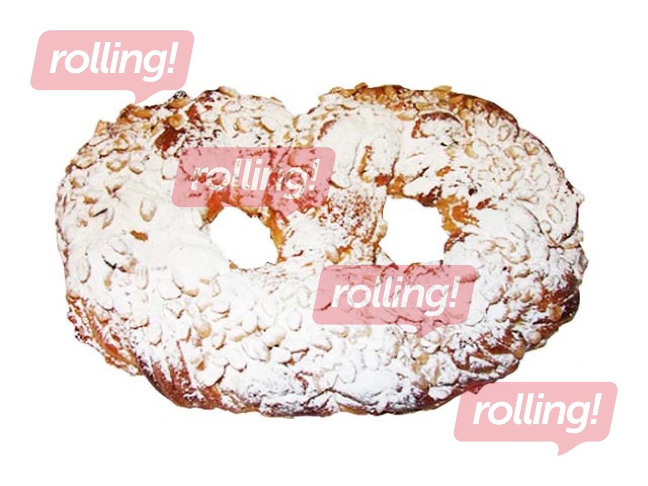 Pretzel Drusti with almonds, 4 kg