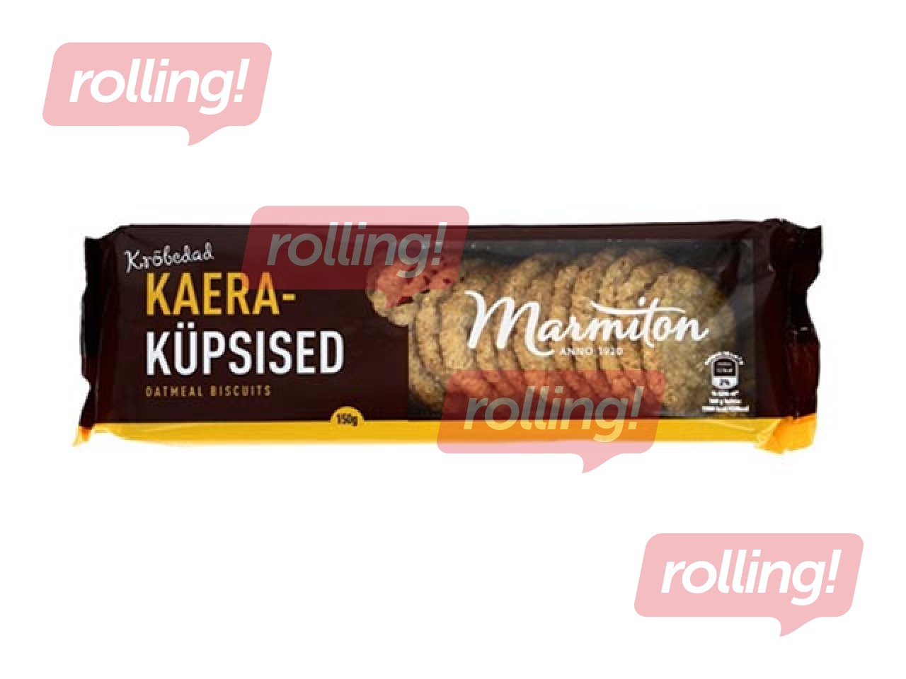 Auzu pārslu cepumi ar dzērvenēm 150g