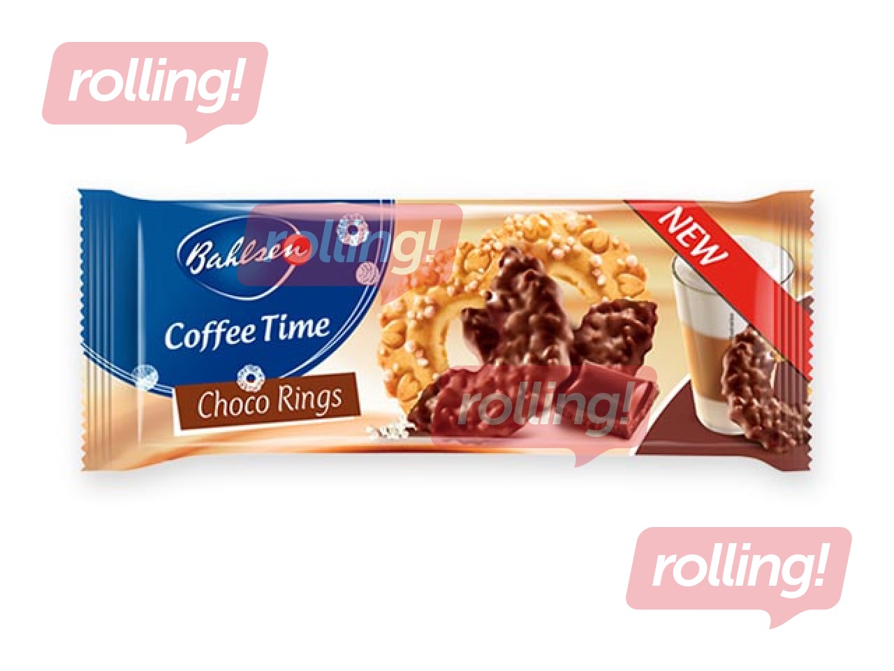 Cepumi Bahlsen Coffee Time riņķīši ar šokolādi, 155g