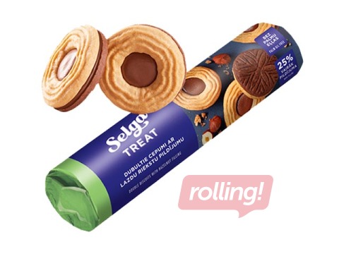 Cepumi Selga, dubultie ar lazdu riekstu pildījumu, 205g 