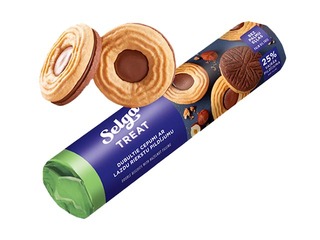Selga double biscuits with huzelnut filling 205g 