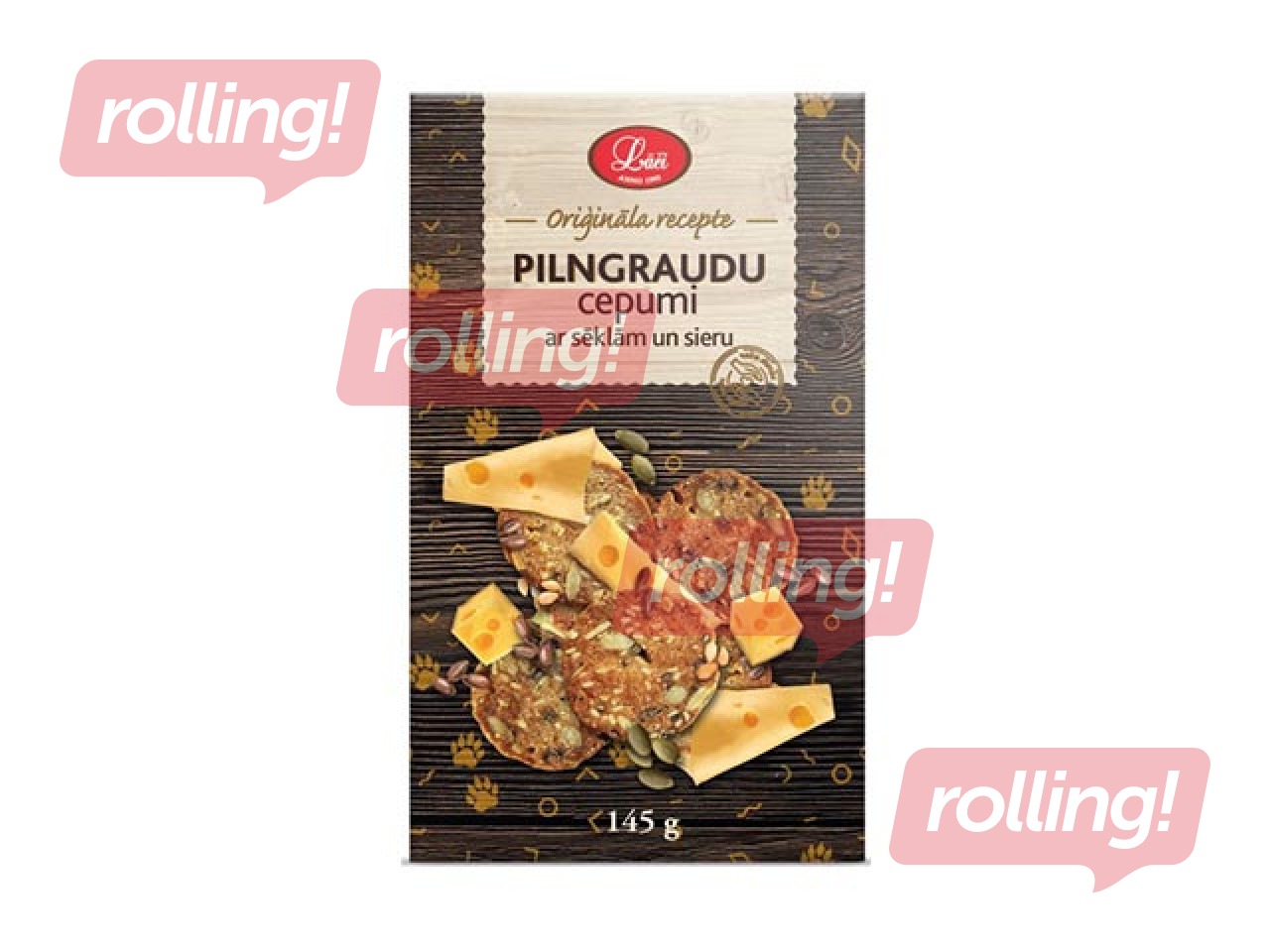 Cepumi Lāči pilngraudu ar sēklām un sieru, 145g