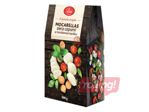 Cepumi Lāči mocarellas siera ar tomātiem un baziliku, 140g