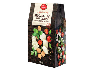 Mozzarella juustuküpsised tomati ja basiilikuga ''Lāči'', 140g