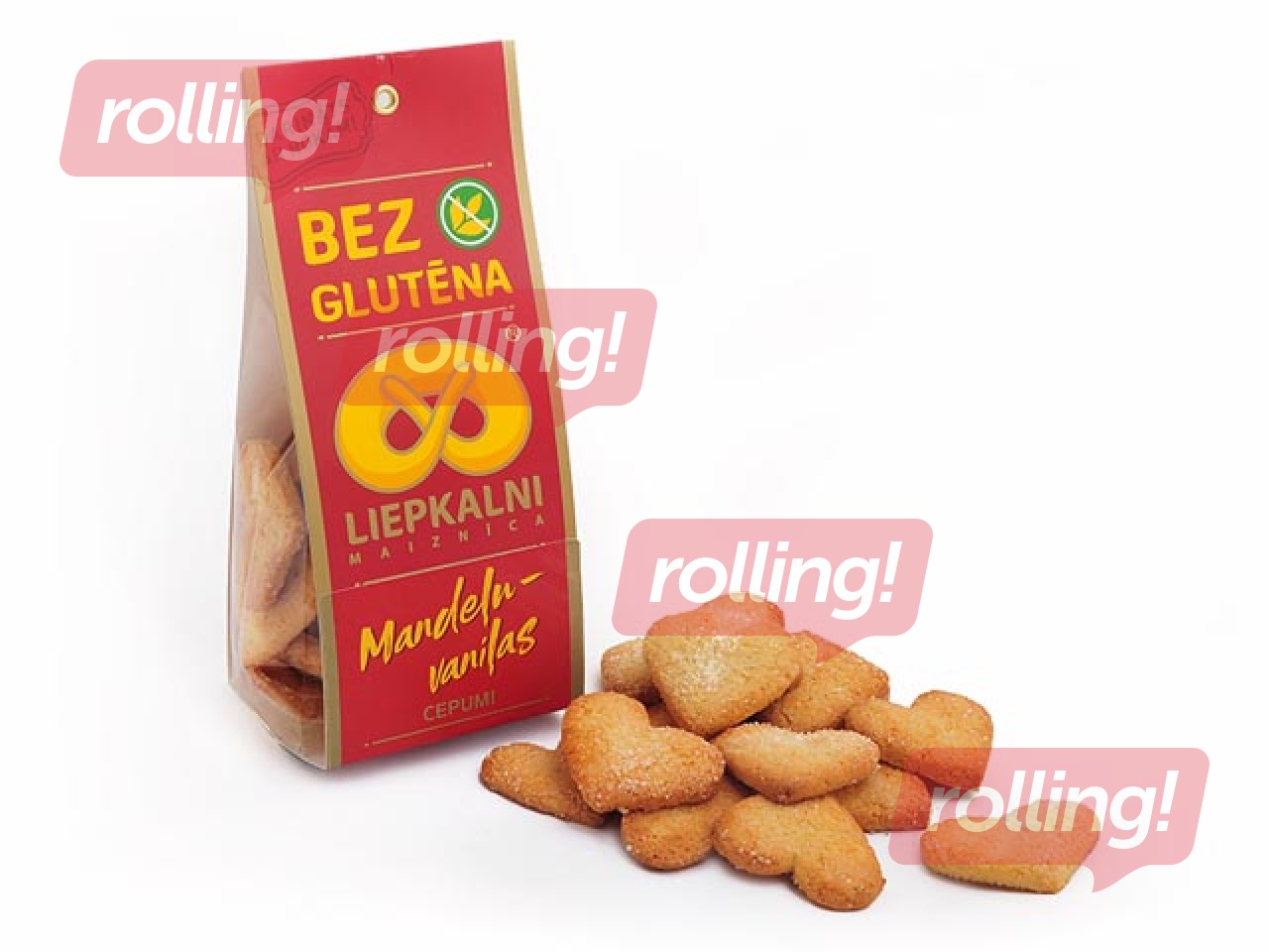 Bezglutēna cepumi Liepkalni mandeļu-vaniļas, 120g