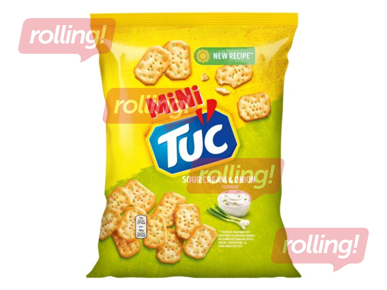 Cepumi Tuc mini ar krējumu un sīpoliem, 100g