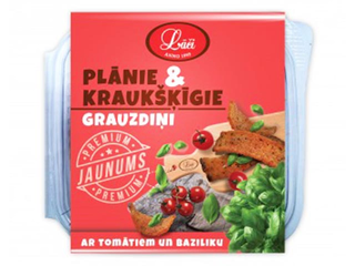 Grauzdiņi plānie un kraukšķīgie ar tomātiem un baziliku Lāči, 100g