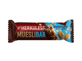 Muesli bar Herkuless Muesli Bar, with chocolate and cookies, 25g