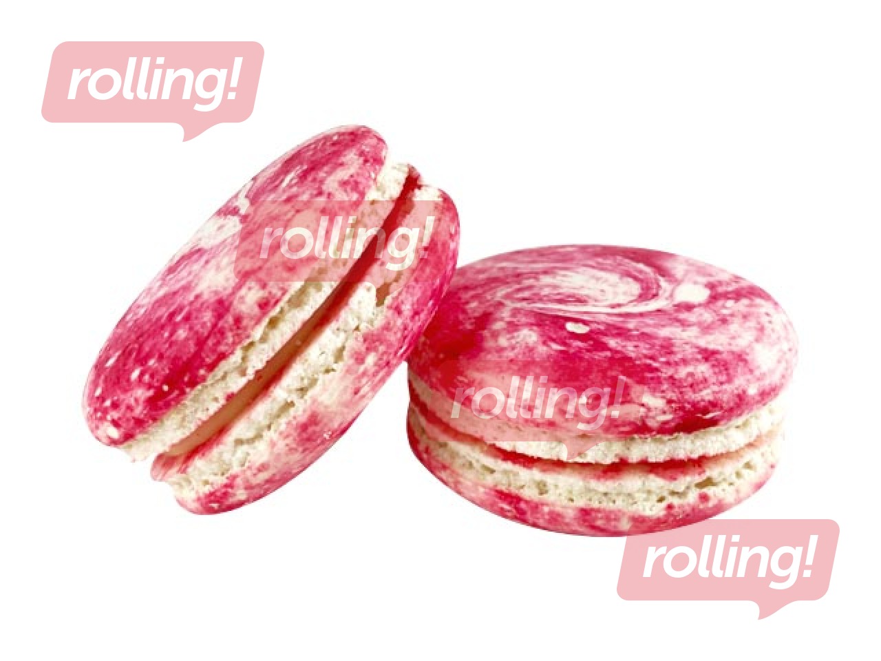 Vaarika juustukoogi makroonid, Sala, 6 tk