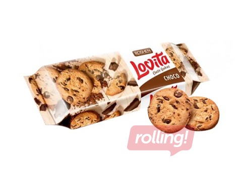 Cepumi Roshen Lovita ar šokolādes gabaliņiem, 150g