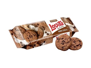 Cepumi Roshen Lovita ar tumšās šokolādes gabaliņiem, 150g