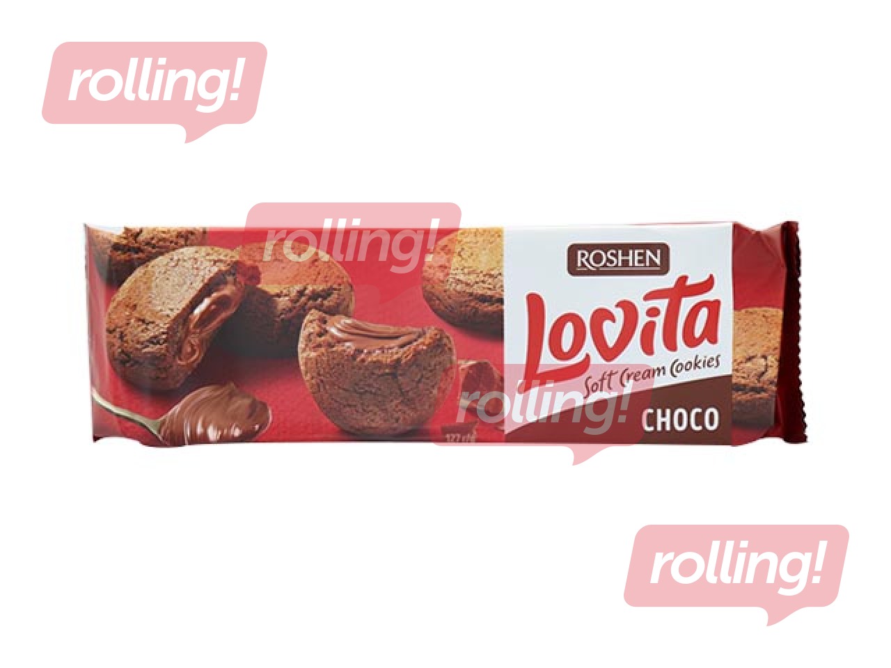 Cepumi Roshen Lovita Soft ar kakao krēma pildijumu, 127g