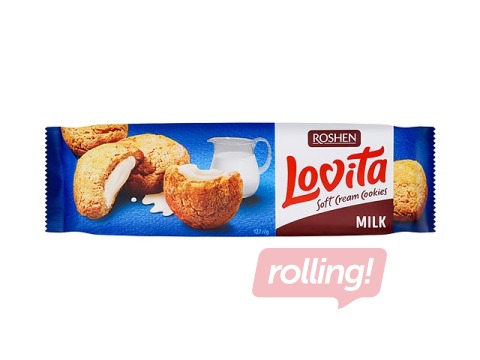 Cepumi Roshen Lovita Soft ar piena krēma pildijumu, 127g