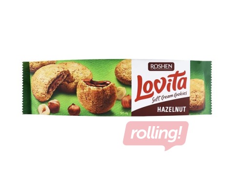 Cepumi Roshen Lovita Soft ar lazdu riekrstu krēma pildijumu, 127g